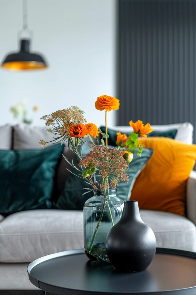 Gray Living Room Ideas: Paint and Accents