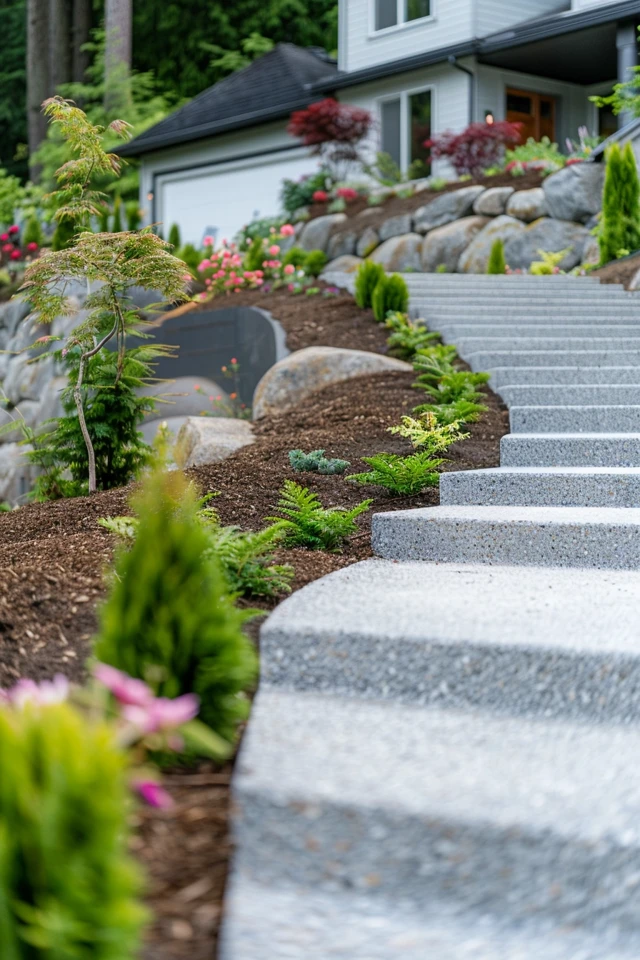 Minimalist Styles for Steep Driveways