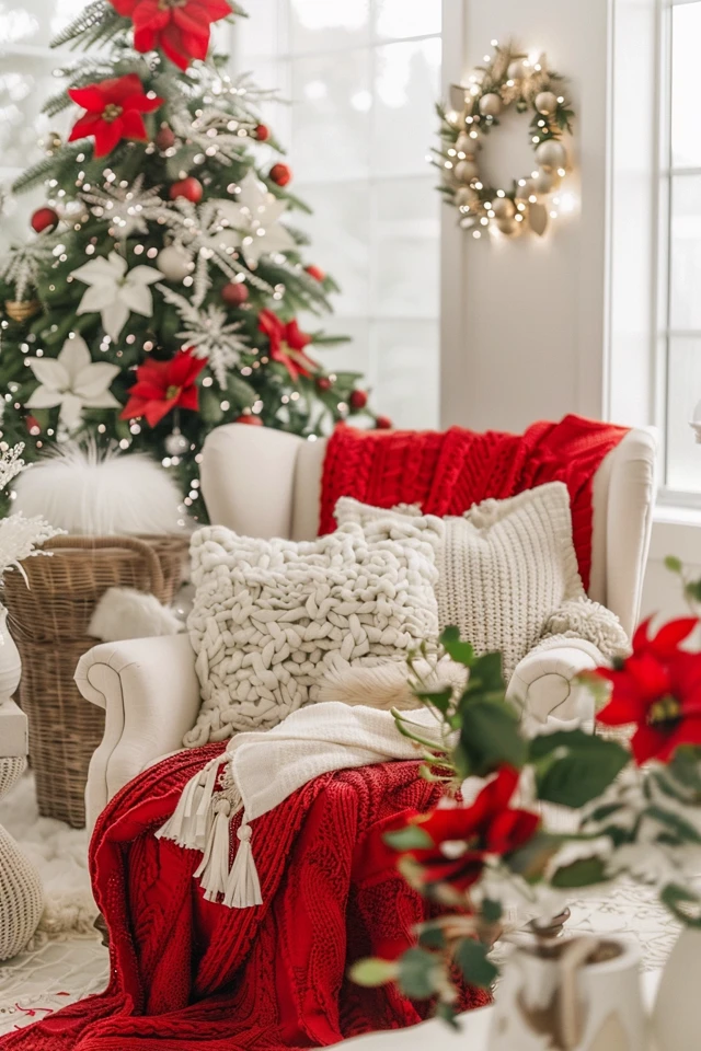 Decorating with Red and White for the Holidays