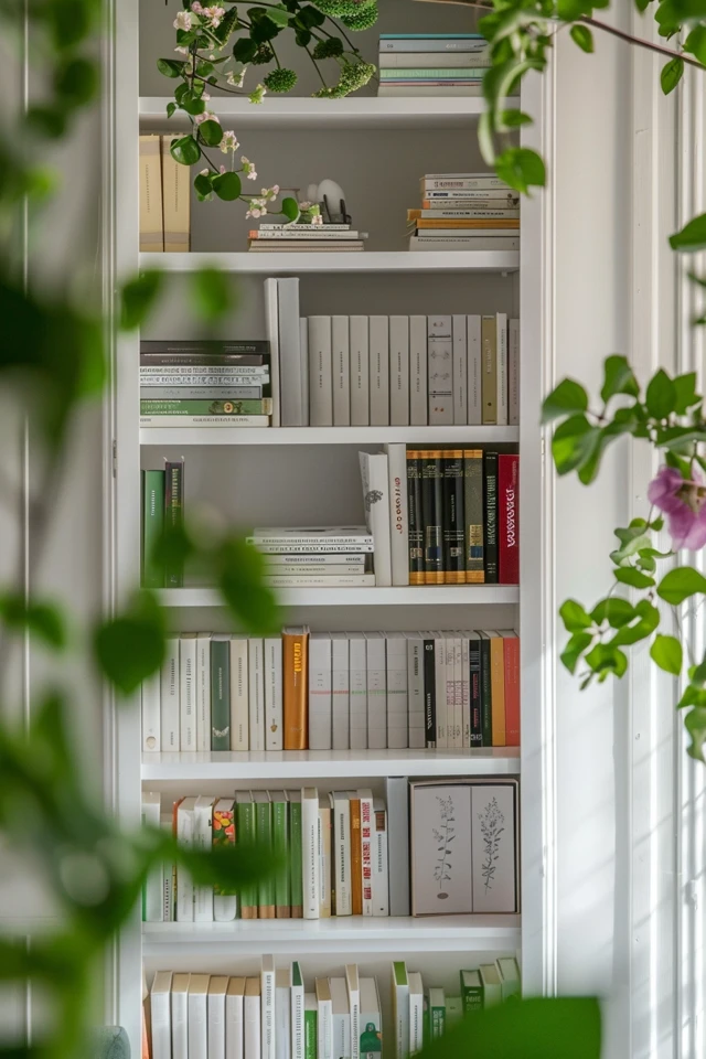 How to Create an Easter-themed Bookcase Display