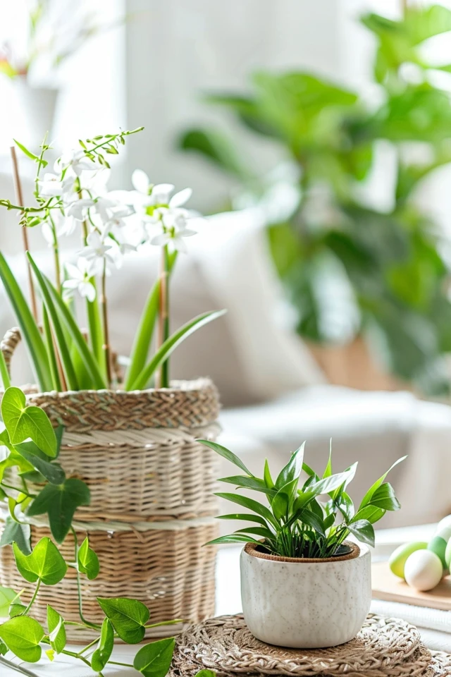 Mini Nests with Spring Bulbs