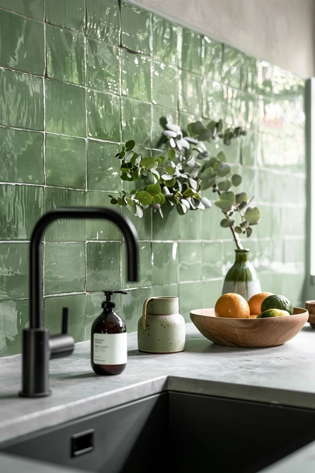 Refreshing Green Backsplash Ideas for Your Kitchen