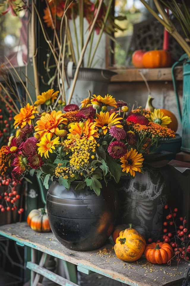 Embracing the Vintage Mid-Century Fall and Halloween Charm