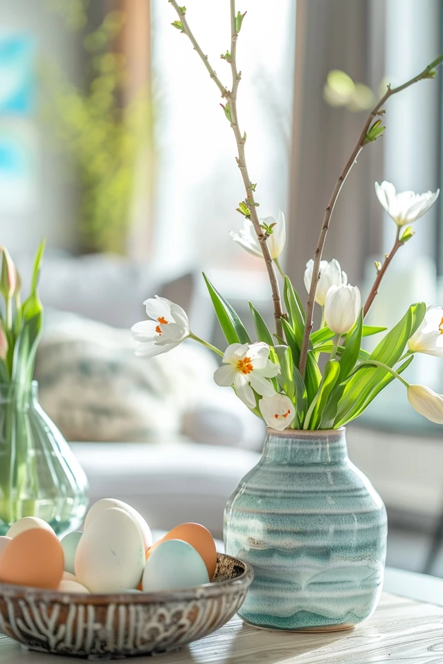 How to Use Neutral Easter Decorations: Tip #2 – Incorporate architectural salvage