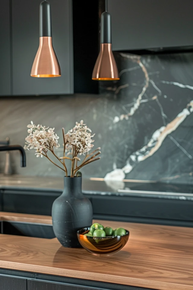Complementing Black Granite: Backsplash Ideas