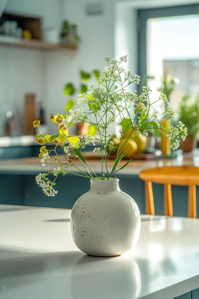 Personal Touch to Centerpiece Kitchen Island Decor