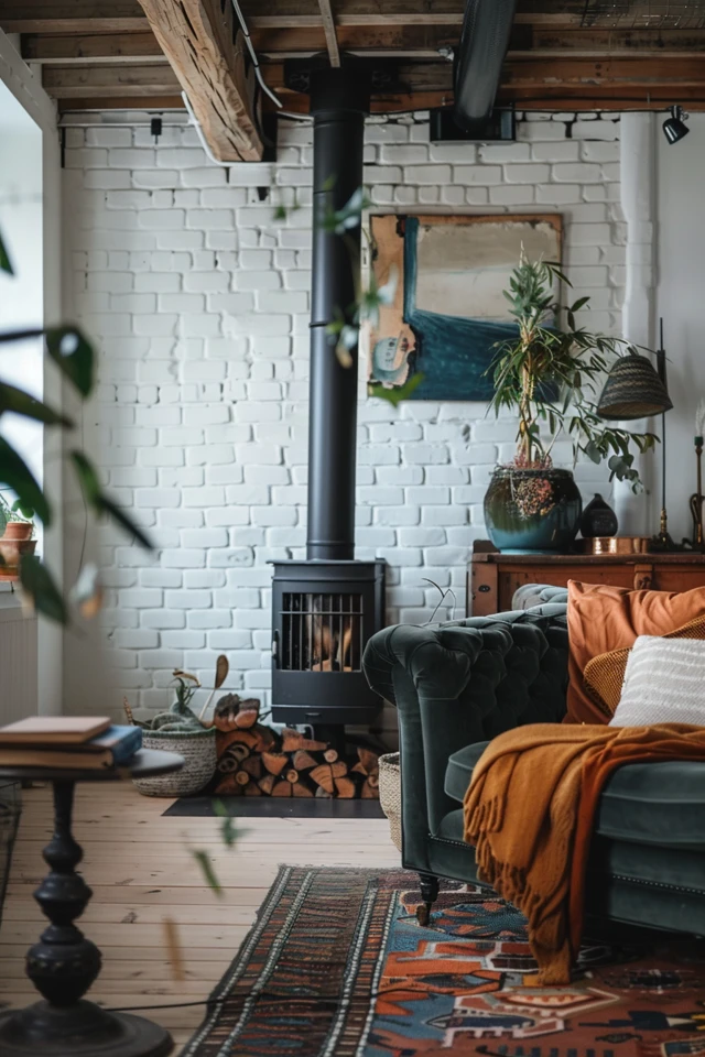 Creative Chimney Wall Ideas for Cozy Spaces