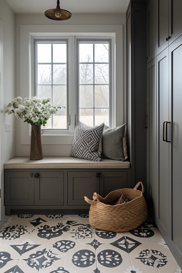 Mudroom Tile Floor Ideas for Stylish Entryways