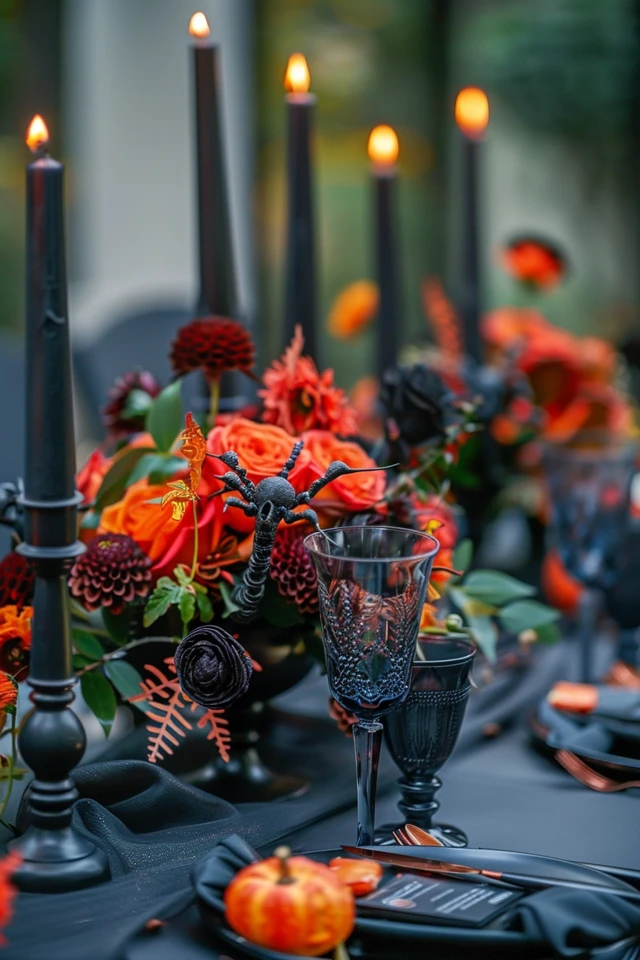 Elegant Dining Tables with a Halloween Theme