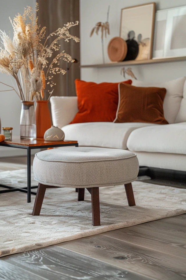 Refreshing Living Room Ideas with Ottoman - photo 2