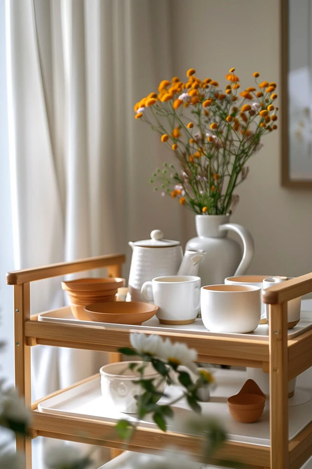 How to Style a Tea Cart