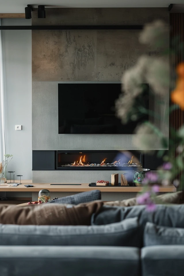 TV Fireplace Wall Ideas for Cozy Living Spaces