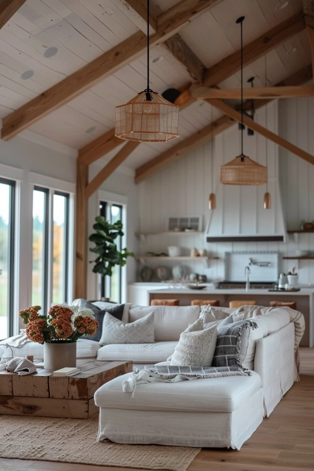 Vaulted Barndominium Ceiling