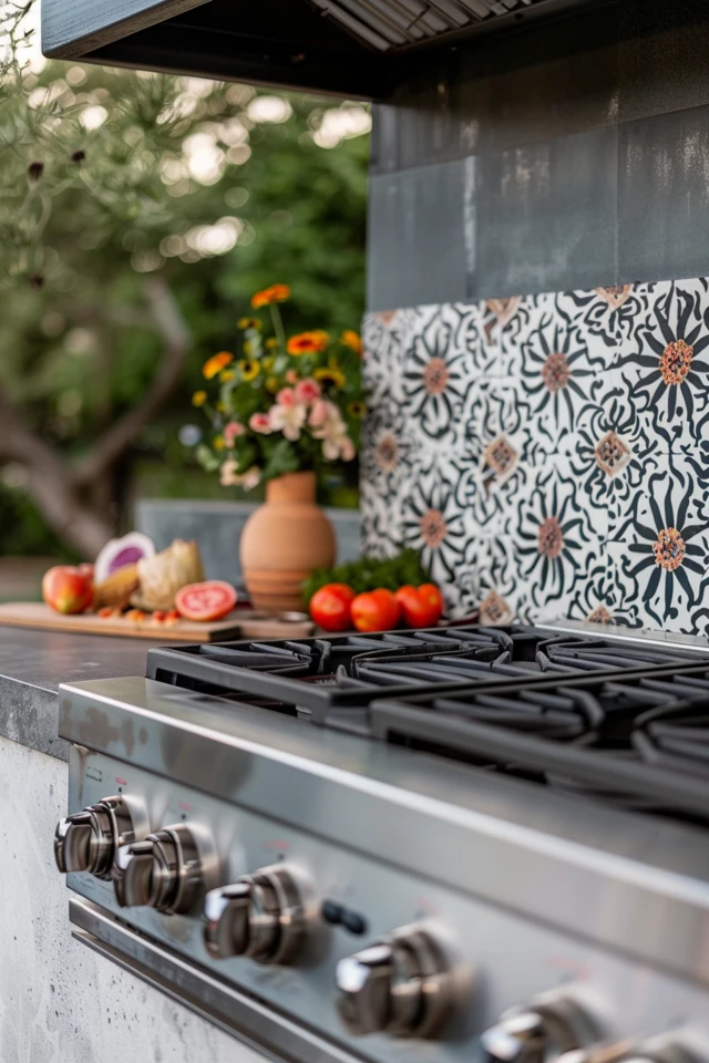 Popular Materials for Outdoor Grill Backsplashes