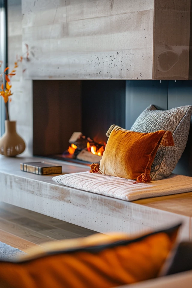 Cozy Up with Unique Fireplace Bench Ideas