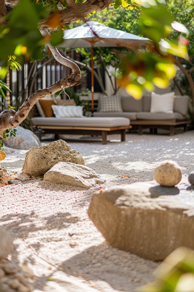 Sunny Charm: Landscape Ideas With Sand for Yards