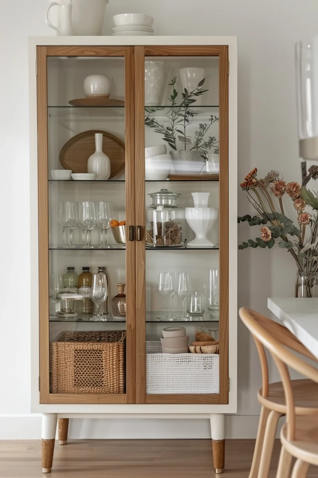 How to Decorate Above a China Cabinet