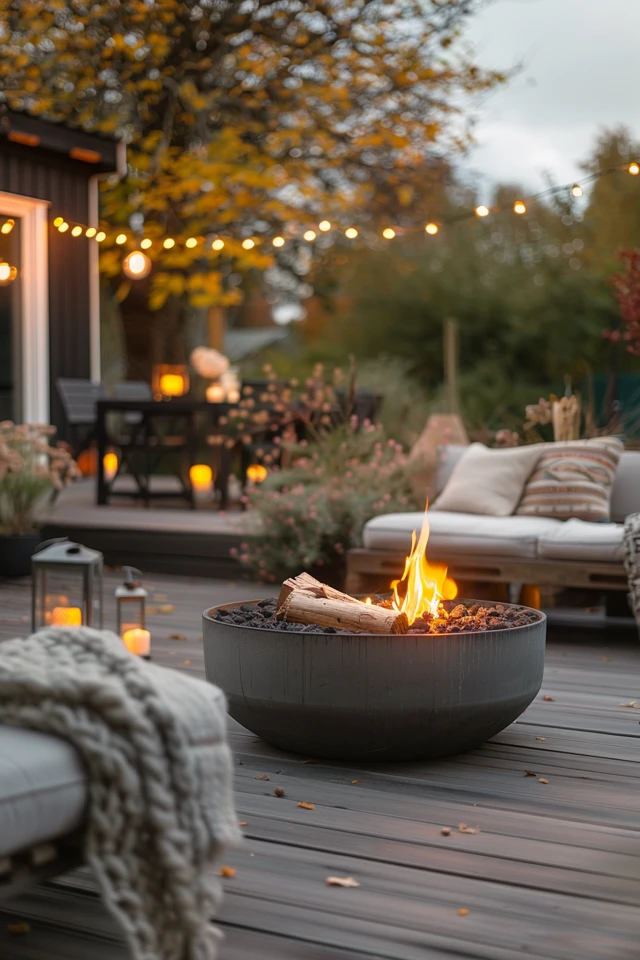 Deck with Firepit Ideas for Cozy Evenings