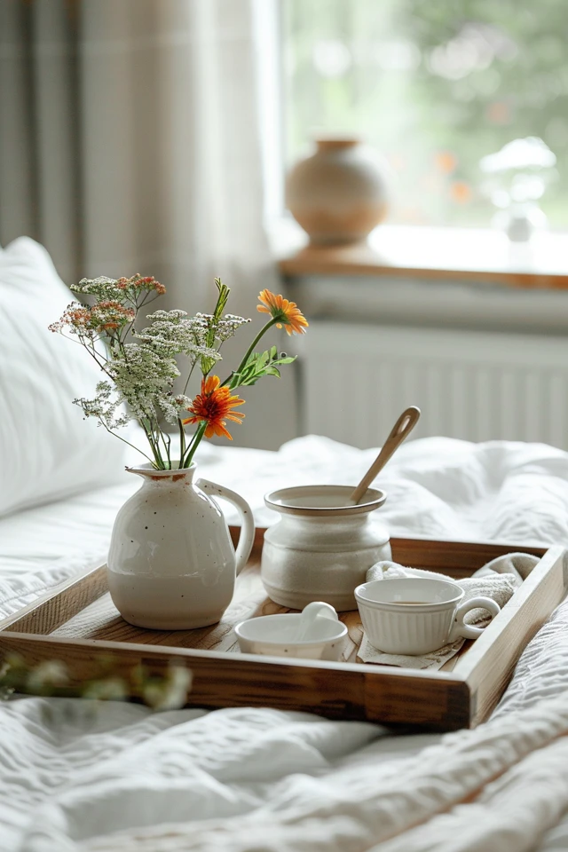 Chic Bed Tray Decor Ideas for Cozy Mornings
