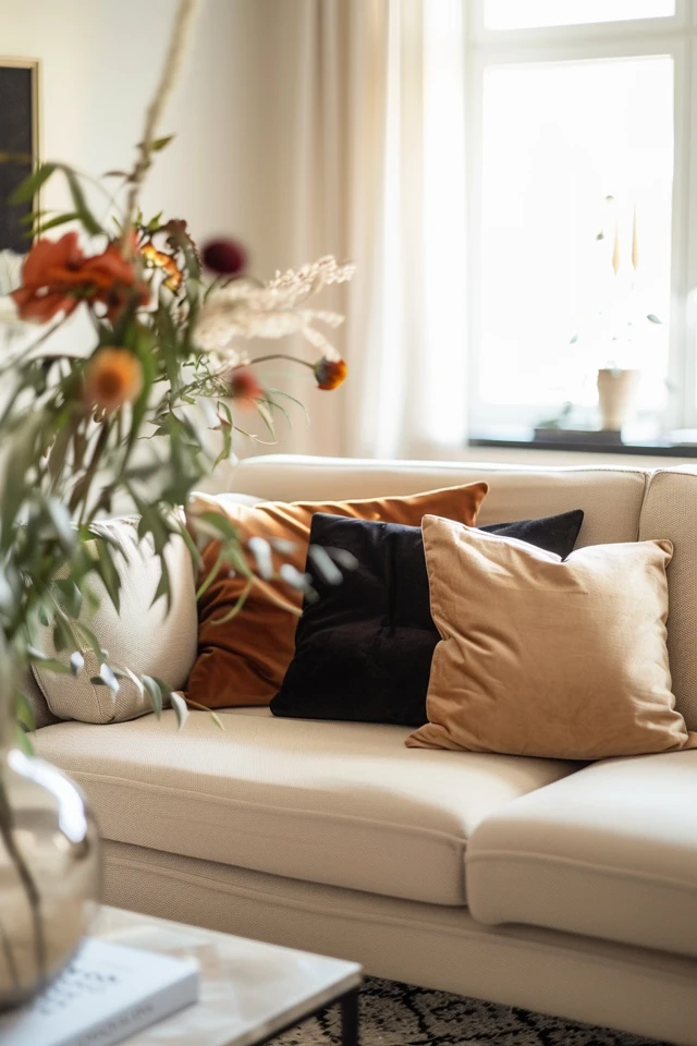 Incorporating Black and Cream into Your Living Room