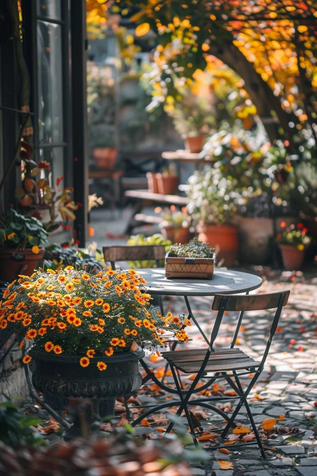 Plant Fall-Blooming Containers