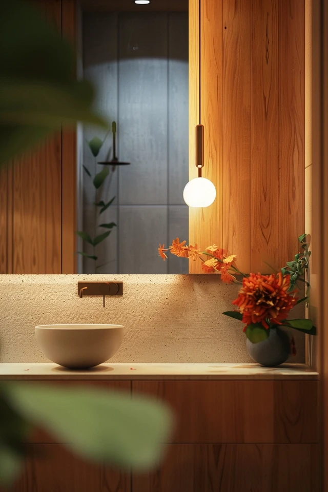 Modern Powder Room Lighting Ideas