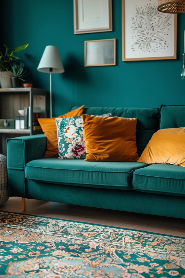 How to Decorate a Teal Living Room