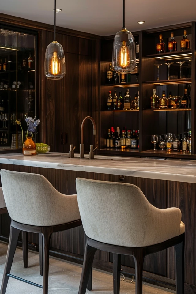 5 Ideas for a Chic Home Bar Basement