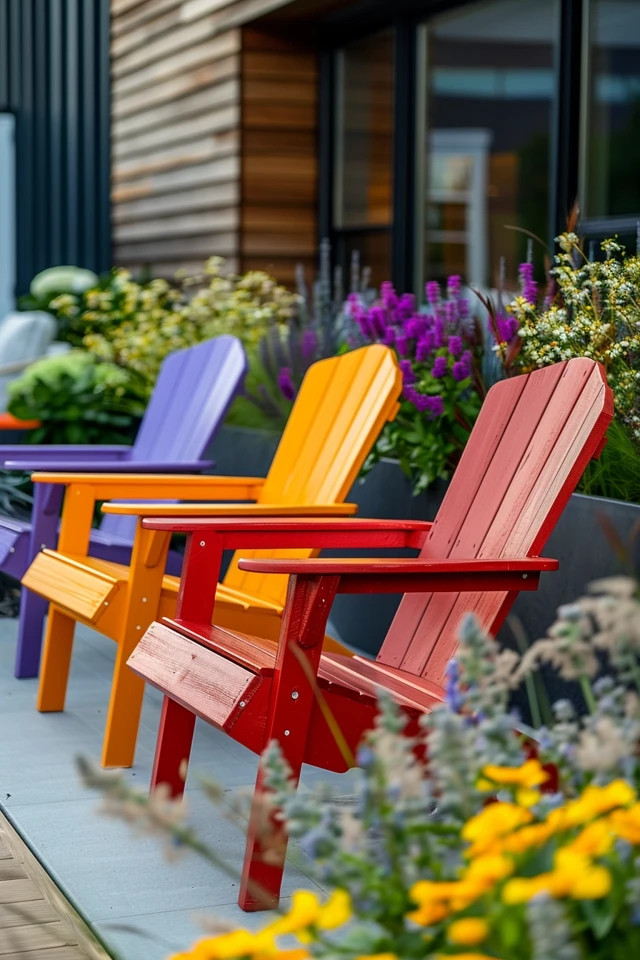 Adirondack Chair Decorating Ideas for Stylish Patios