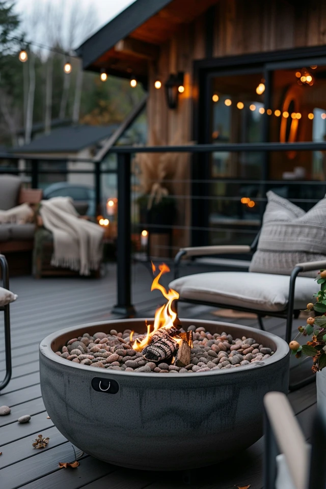 Traditional Fire Pit Designs for Decks