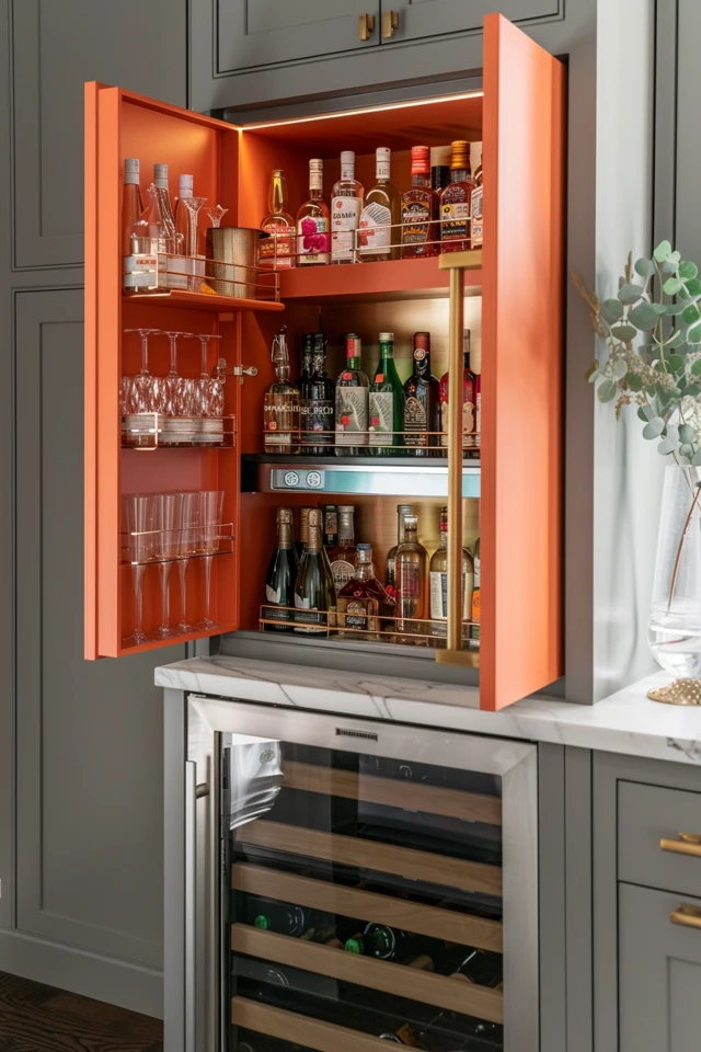 Chic Built-In Dry Bar Ideas for Stylish Homes