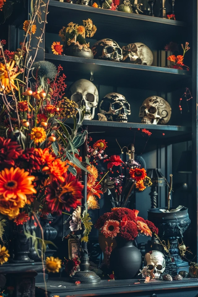 Display Your Collections with Halloween Theme Shelving Units