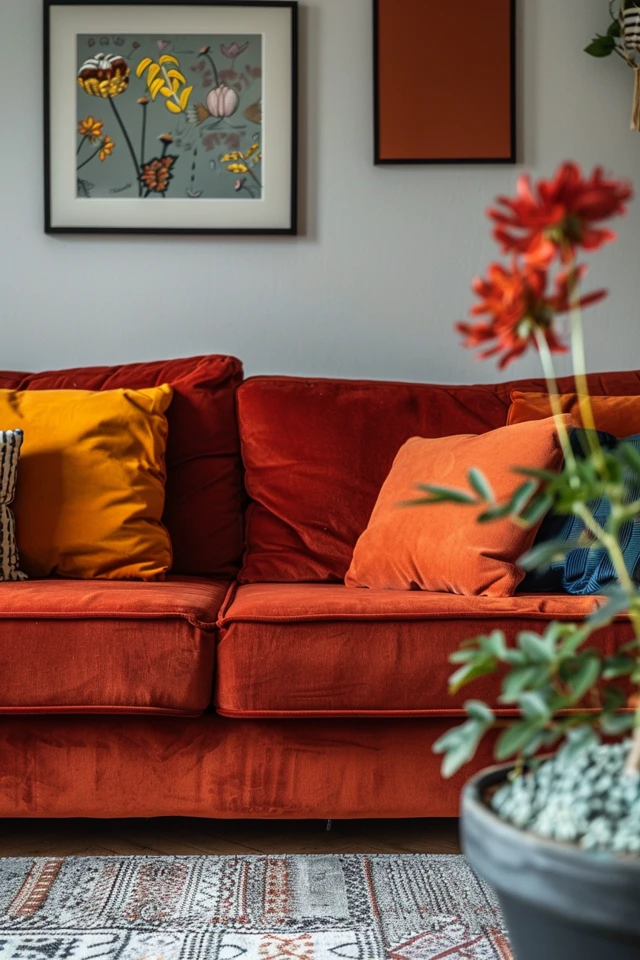 Cozy Red and Brown Living Room Decor Tips!