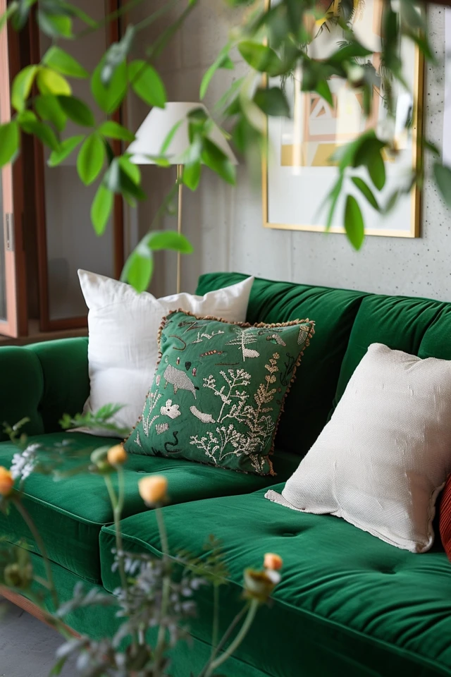 Green Couch Decor: Fresh Living Room Tips