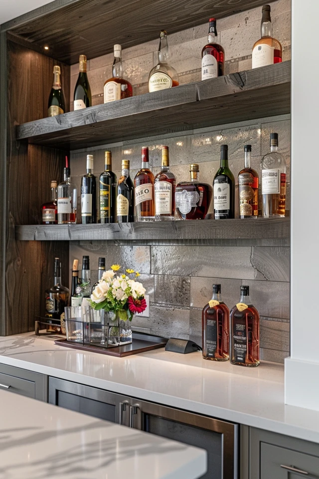 Contemporary Bar Backsplash Ideas
