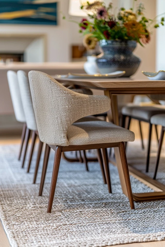 How to Arrange Your Dining Room Furniture Without a Rug