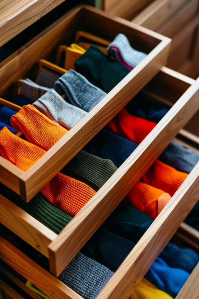 Drawer Dividers for Sock Organization