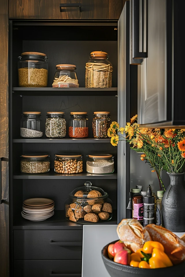 Shallow Shelves on the Back of the Pantry Door