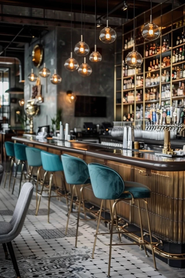 Jazz Bar Aesthetic and Art Deco Influence