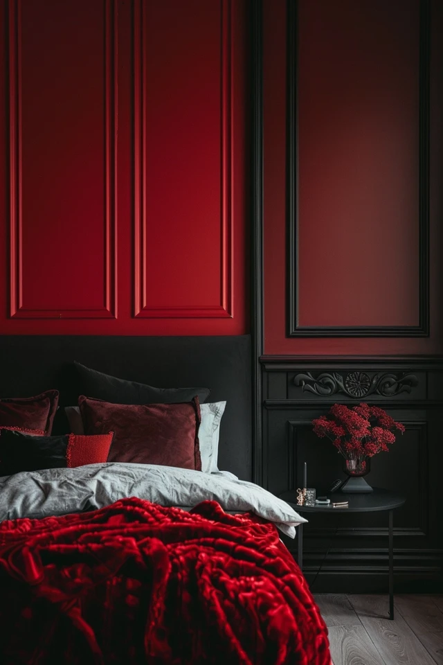 Bold Red & Black Bedroom Ideas to Inspire You