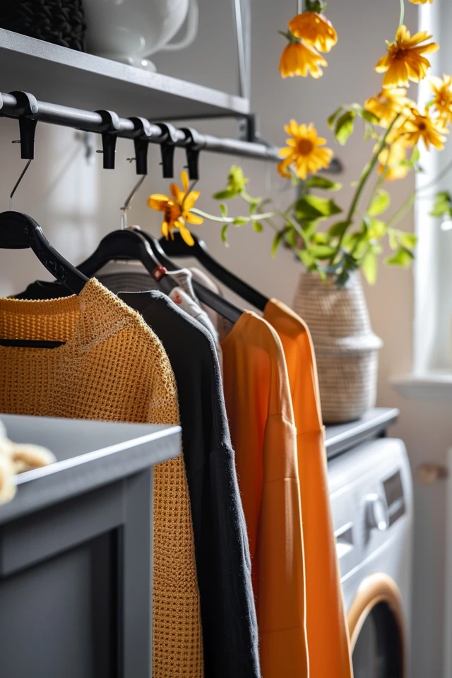 Creative Laundry Room Hanging Solutions