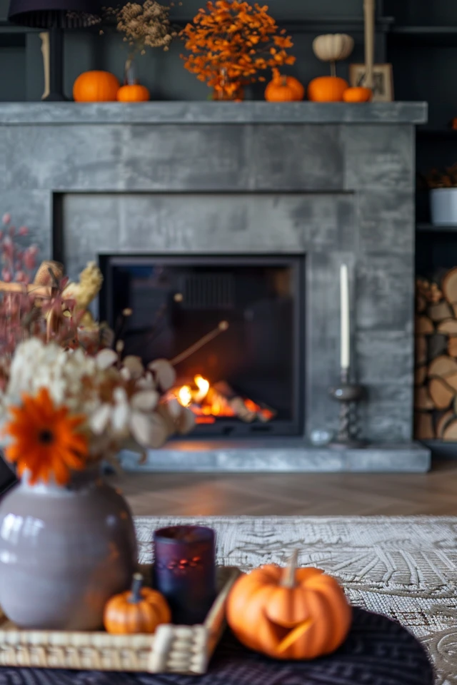 Creating a Spooky Foundation for Your Halloween Fireplace