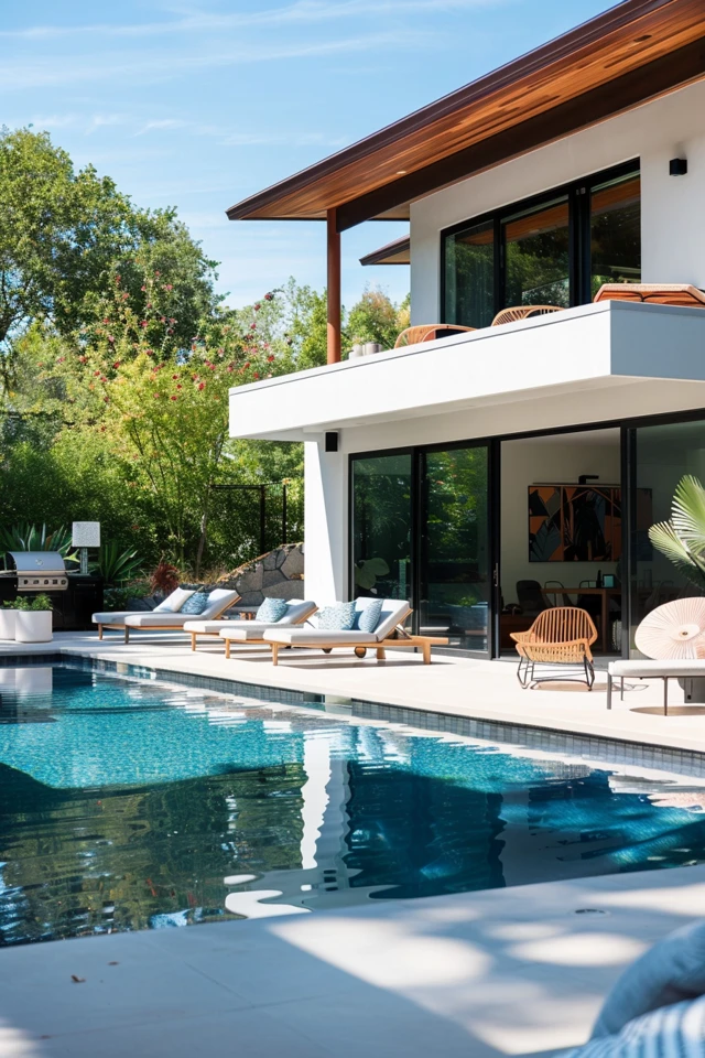 Stylish Options for Poolside Shade