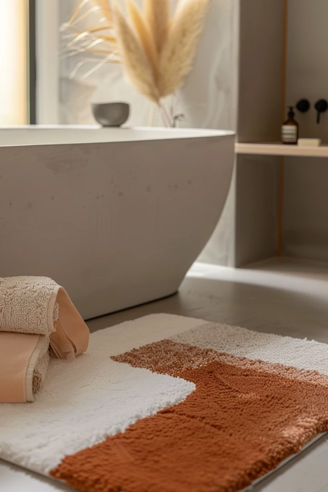 How to Choose and Place Bathroom Rugs