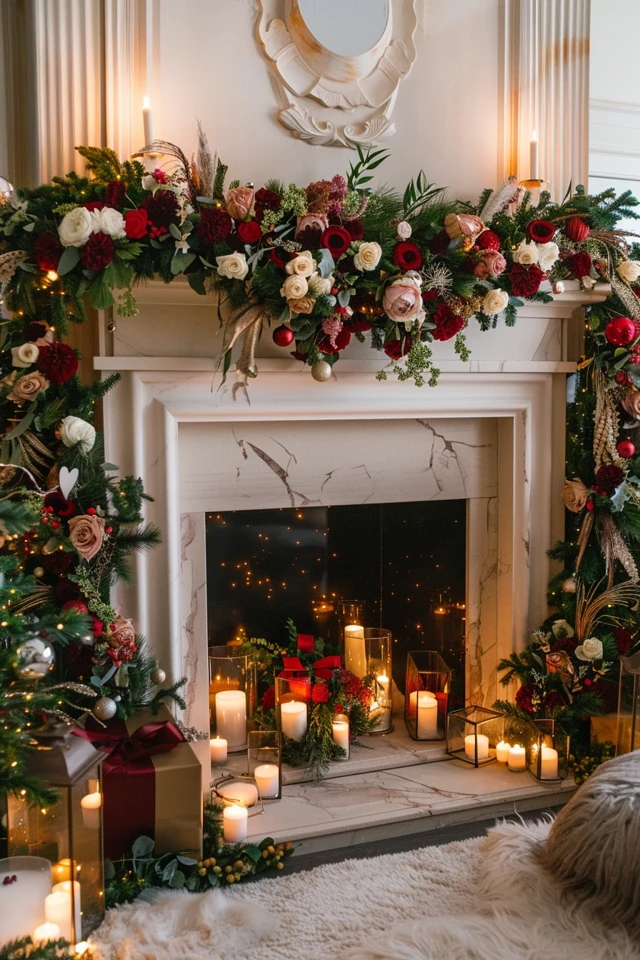 Warm Up Your Space with Christmas Theme Fireplaces