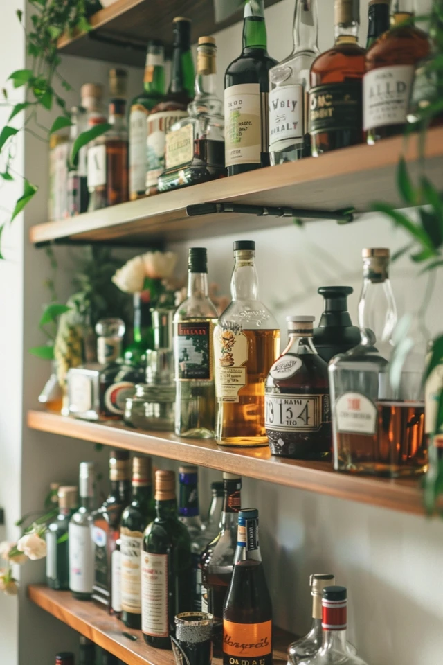 Clever Small Space Bar Storage Ideas