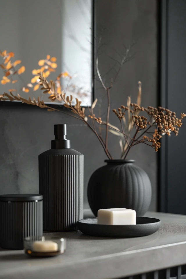 Elegant Black and Gray Bathroom Decor Tips