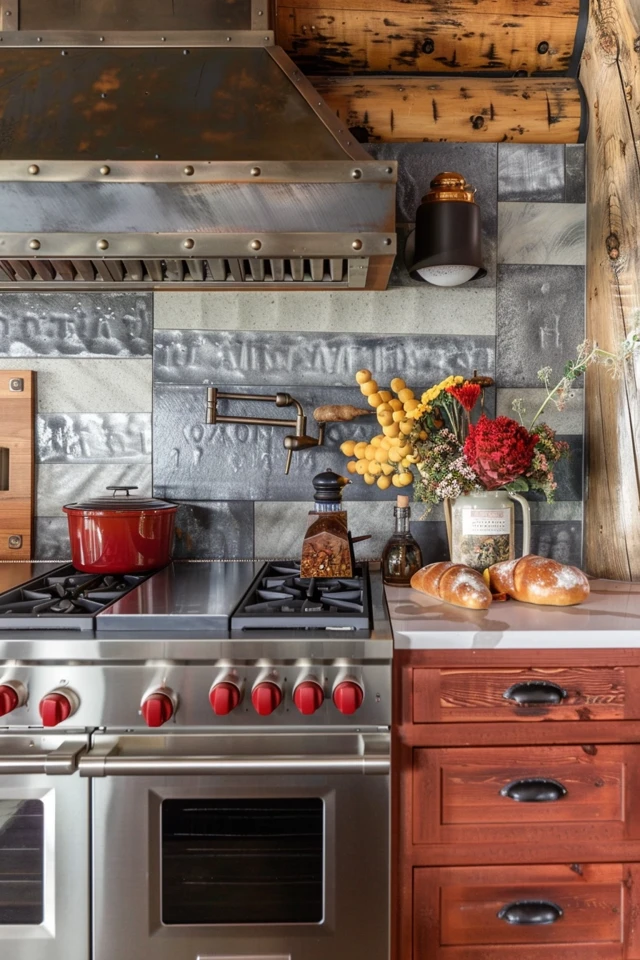 Brick Backsplash for Charm and Warmth