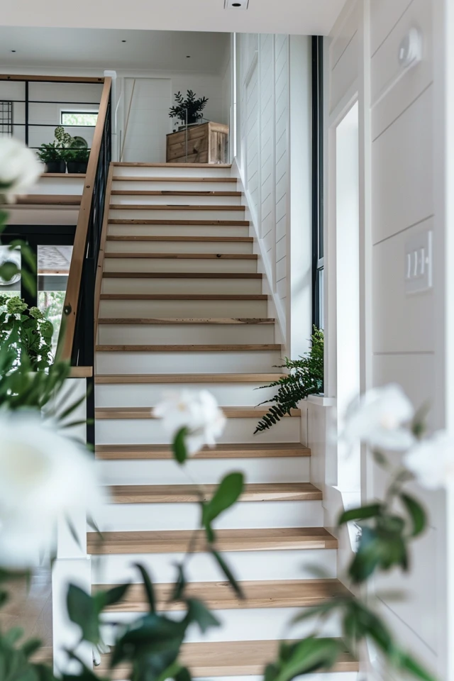 Modern Farmhouse Staircase Ideas for Chic Homes