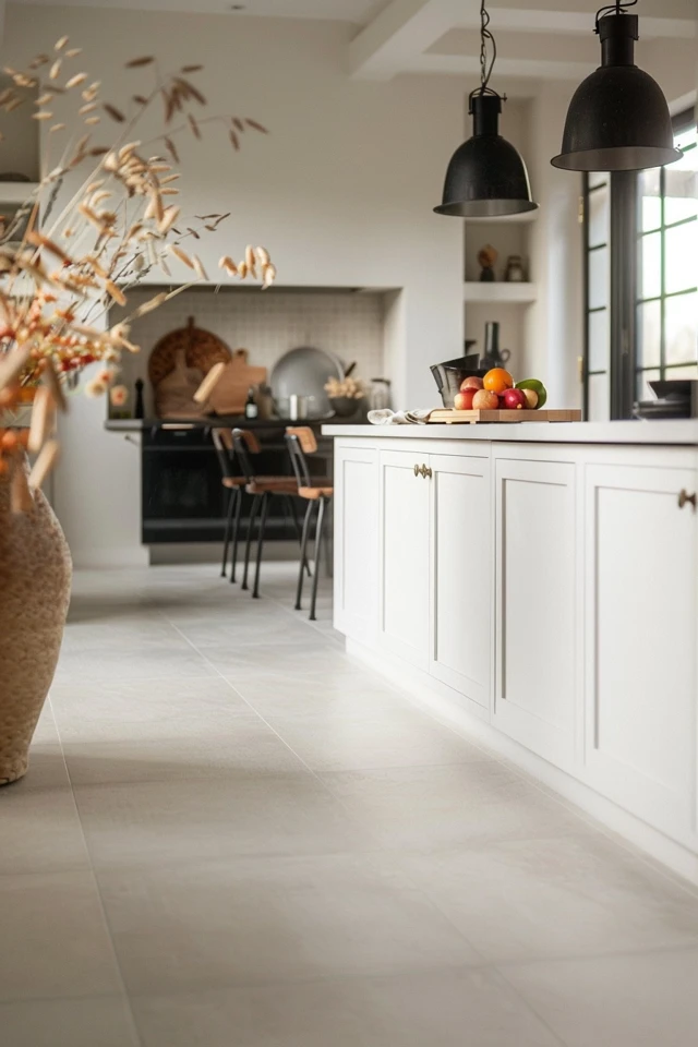 Brighten Your Space: Kitchen Flooring Ideas with White Cabinets